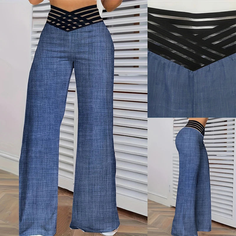 Pantalones acampanados Becky™  de cintura alta