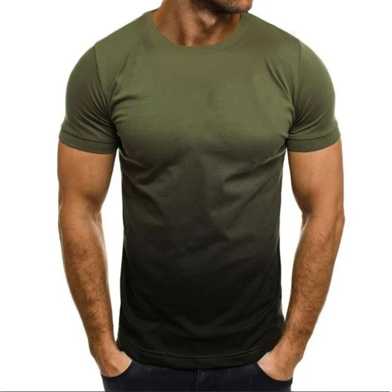 Camiseta bicolor con degradado